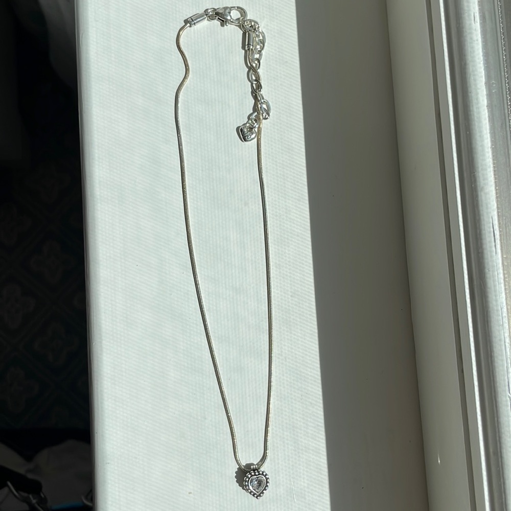 Silver heart necklace